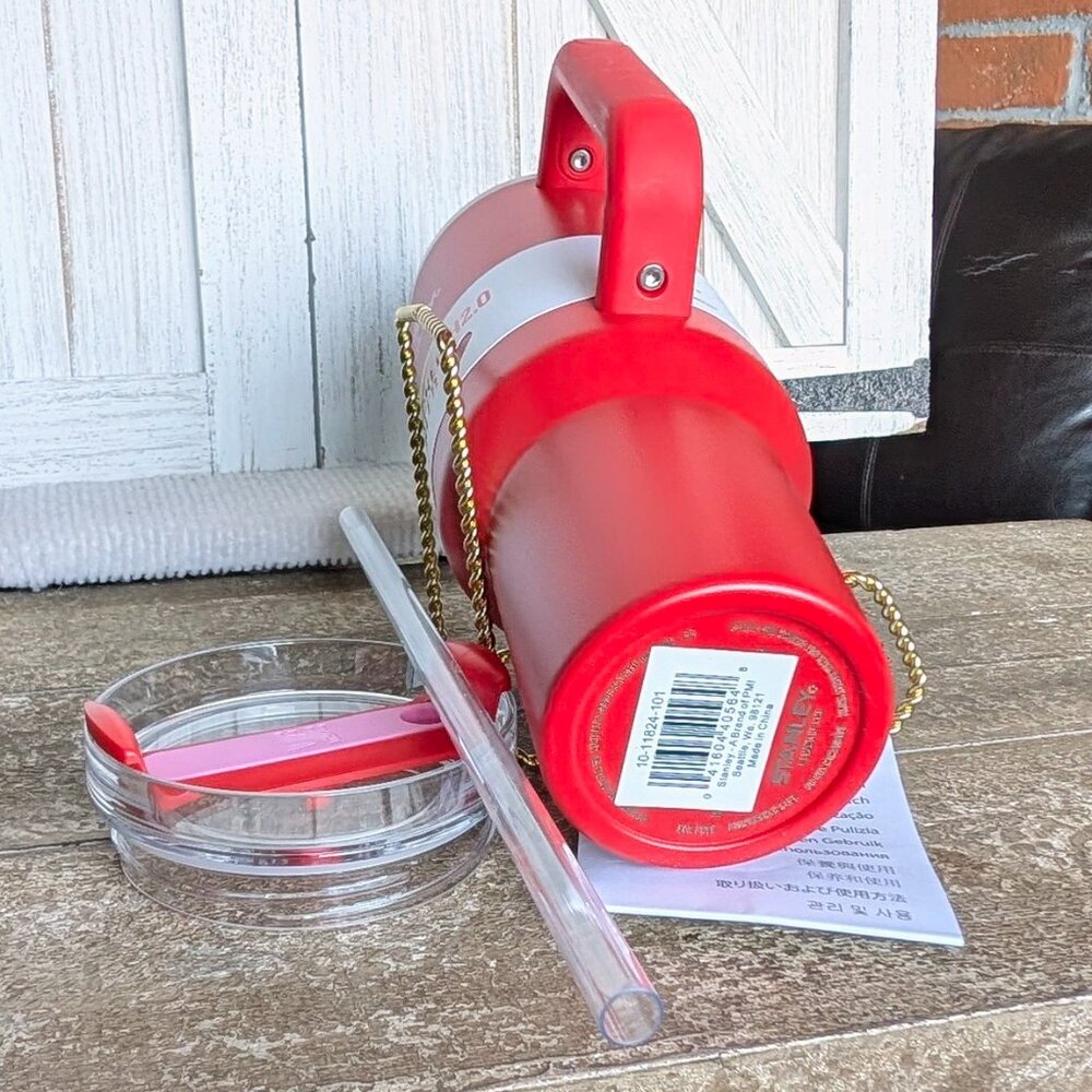 NWT Stanley Valentine’s Day RED 40oz Tumbler + Custom Bow/Boot ❤️ - Picture 5 of 9